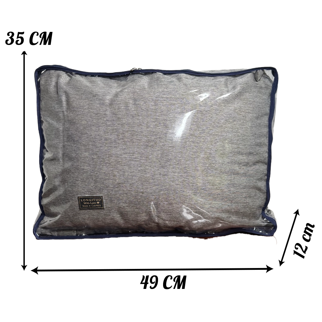 1 medidas organizador clear cierre azul